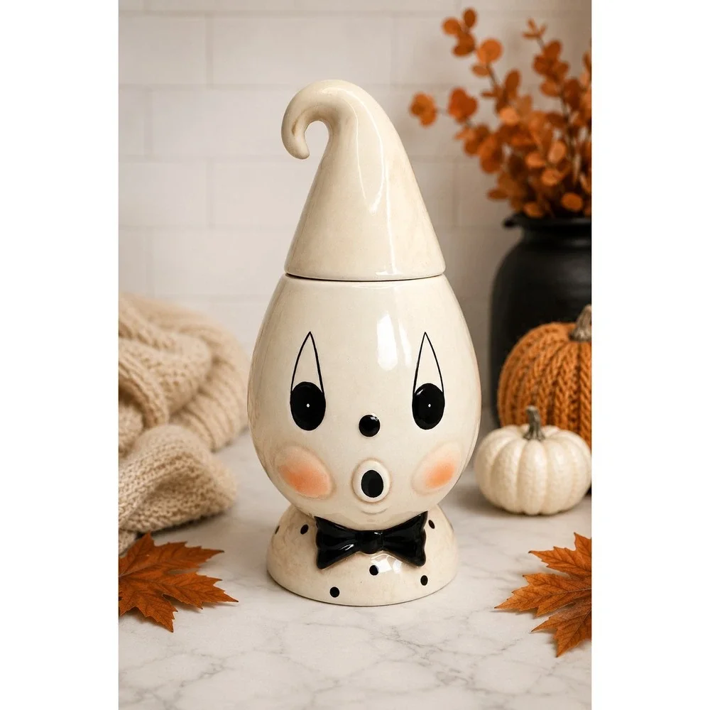 Johanna Parker Halloween Ghost Boo Cookie Jar 11.5